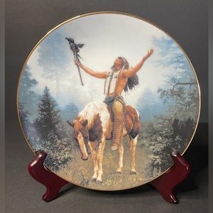 “DELIVERANCE” 1992 The Hamilton Collection Mystic Warriors” Plate Collection